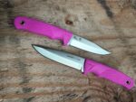 „Linder Joe Vogel Evo-X Super Edge 7“ peilis su fiksuotu ašmeniu – rausva rankena » Dulotec.LT