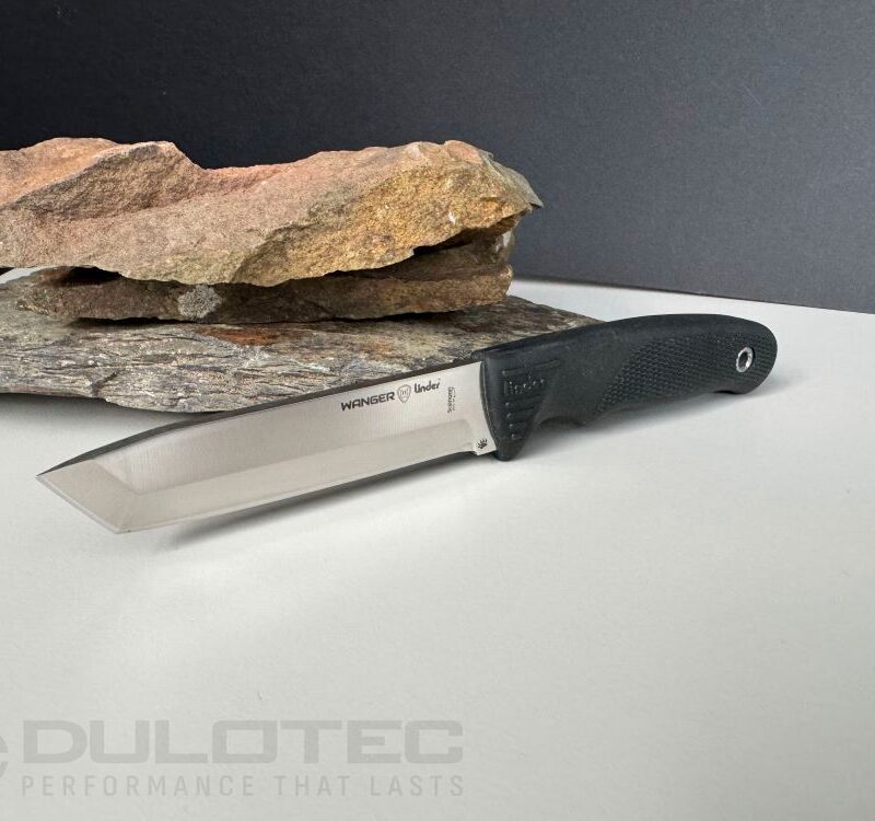 „Linder Worker Super Edge 8“ peilis su fiksuotu ašmeniu — juoda rankena » Dulotec.LT