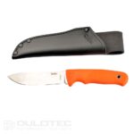 „Linder Super Edge 2“ peilis su fiksuotu ašmeniu – oranžinė rankena » Dulotec.LT