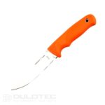 „Linder Drugar Super Edge 6“ peilis su fiksuotu ašmeniu – oranžinė rankena » Dulotec.LT