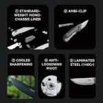 SRM 7228B-ME2 sulankstomas peilis – „Micarta“ rankena ir laminuotas 140Cr plienas » Dulotec.LT