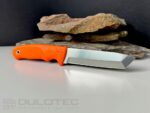 „Linder Worker Super Edge 8“ peilis su fiksuotu ašmeniu – oranžinė rankena » Dulotec.LT