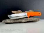 „Linder Worker Super Edge 8“ peilis su fiksuotu ašmeniu – oranžinė rankena » Dulotec.LT