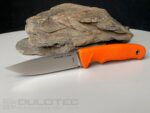 „Linder Drugar Super Edge 6“ peilis su fiksuotu ašmeniu – oranžinė rankena » Dulotec.LT