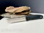 „Linder Worker Super Edge 8“ peilis su fiksuotu ašmeniu — juoda rankena » Dulotec.LT