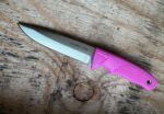 „Linder Joe Vogel Evo-X Super Edge 7“ peilis su fiksuotu ašmeniu – rausva rankena » Dulotec.LT