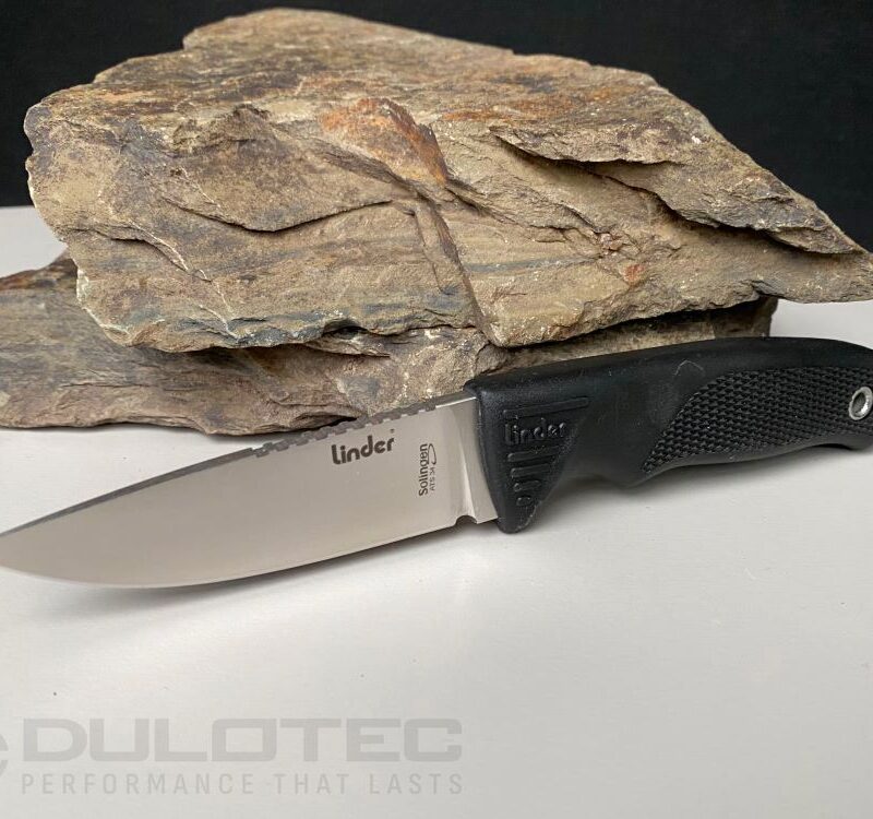 „Linder Super Edge 1“ peilis su fiksuotu ašmeniu – juoda rankena » Dulotec.LT