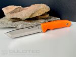 „Linder Worker Super Edge 8“ peilis su fiksuotu ašmeniu – oranžinė rankena » Dulotec.LT