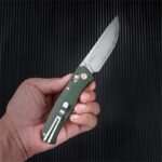 SRM 255L-MG2 sulankstomas peilis su „Micarta“ rankena ir laminuotu 140Cr plienu » Dulotec.LT