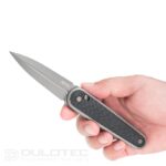 SRM 251MB-GB sulankstomas peilis – G10 rankena su anglies danga ir N690 plienas » Dulotec.LT