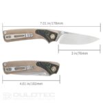 SRM 106M-GW sulankstomas peilis – G10 rankena ir 14C28N plienas » Dulotec.LT