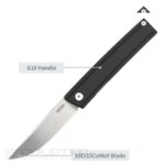 SRM 401LC-GB sulankstomas peilis – G10 rankena ir 10Cr15MoV plienas » Dulotec.LT