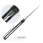 SRM 105M-GB sulankstomas peilis – G10 rankena ir 14C28N plienas » Dulotec.LT