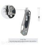 SRM Retriever 9203-AK sulankstomas peilis – rankena iš aliuminio lydinio ir laminuoto 140Cr plieno » Dulotec.LT