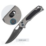 SRM Retriever 9203-AK2 sulankstomas peilis – rankena iš aliuminio lydinio ir laminuotas 140Cr plienas » Dulotec.LT