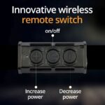 „Dulotec Multi Zoom“ žibintuvėlis, 1 200 liumenų, matomumas iki 1 300 metrų, su nuotolinio valdymo pultu » Dulotec.LT