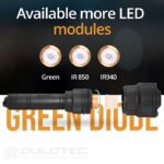 „Dulotec Multi Zoom“ žibintuvėlis, 1 200 liumenų, matomumas iki 1 300 metrų, su nuotolinio valdymo pultu » Dulotec.LT