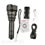 „Dulotec Multi Zoom“ žibintuvėlis, 1 200 liumenų, matomumas iki 1 300 metrų, su nuotolinio valdymo pultu » Dulotec.LT