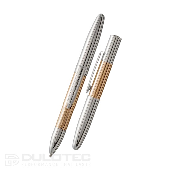 „Fisher Space Pen“ auksinis titano nitrido „Infinium Space Pen“, vidutinio storio rašiklio antgalis, mėlyni rašalai – INFGTN-1 » Dulotec.LT