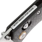 SRM Medal 255L-CB sulankstomas peilis — anglies pluošto rankena ir laminuotas 140Cr plienas » Dulotec.LT