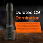 „Dulotec C9 Dominator“ žibintuvėlis – 3 000 liumenų, iki 1 000 metrų » Dulotec.LT