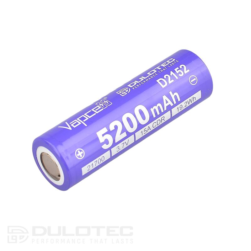 „Vapcell Dulotec“ 21700 5200 mAh 15 A baterija – D2152 » Dulotec.LT