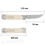 SRM 131M-GT „Enso“ sulankstomas peilis – G10 rankena ir 14C28N plienas » Dulotec.LT