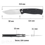 SRM 221X-GB sulankstomas peilis – G10 rankena ir 14C28N plienas » Dulotec.LT