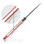 SRM 258L-GT2 „Terrier“ sulankstomas peilis – G10 rankena ir laminuotas 140Cr plienas » Dulotec.LT