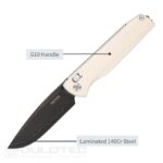 SRM 258L-GT2 „Terrier“ sulankstomas peilis – G10 rankena ir laminuotas 140Cr plienas » Dulotec.LT