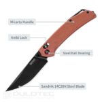 „Asika“ SRM 411L-MN sulankstomas peilis – „Micarta“ rankena ir 14C28N plienas » Dulotec.LT