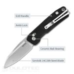 SRM 7229-GB „Scout“ sulankstomas peilis – G10 rankena ir 14C28N plienas » Dulotec.LT