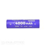 „Vapcell“ 18650 ličio jonų akumuliatorius, 4000 mAh, 10 A, su apsauga, modelis B1840P » Dulotec.LT