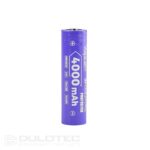 „Vapcell“ 18650 ličio jonų akumuliatorius, 4000 mAh, 10 A, su apsauga, modelis B1840P » Dulotec.LT