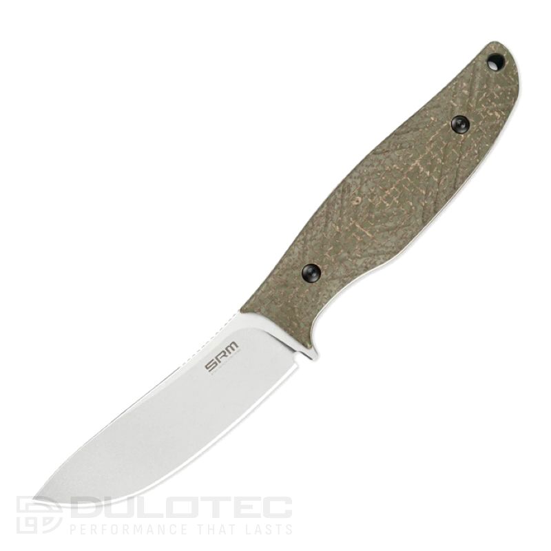SRM „Fossa 605T-MP“ medžioklinis peilis su fiksuotu ašmeniu, „Micarta“ » Dulotec.LT