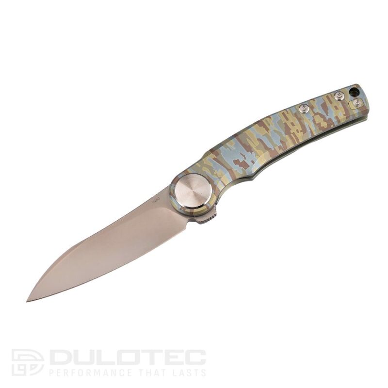„Dulotec K902“ sulankstomas peilis su titano rankena – kamufliažinis » Dulotec.LT