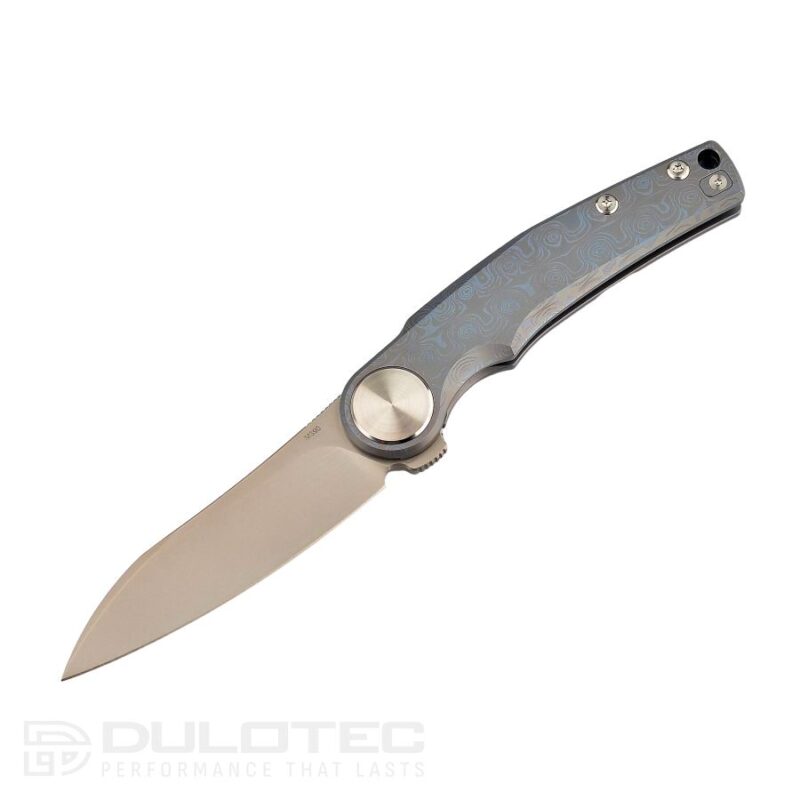 „Dulotec K902“ sulankstomas peilis su titano rankena – mėlynas » Dulotec.LT