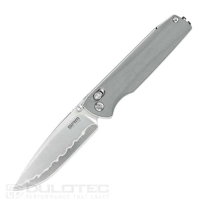 SRM 258L-GK2 „Terrier“ sulankstomas peilis – G10 ir laminuotas 140Cr plienas » Dulotec.LT