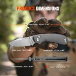 „Ruike P736-AK“ sulankstomas peilis kasdieniniam nešiojimui, 182 mm » Dulotec.LT