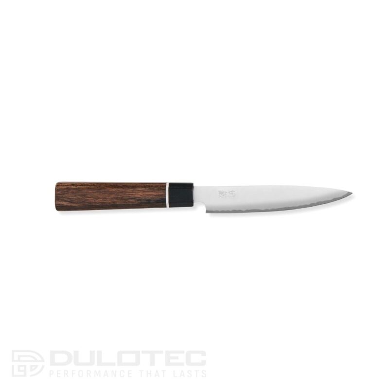 Japonų „Petty SG2“ matinis 120 mm virtuvinis peilis su medine rankena » Dulotec.LT