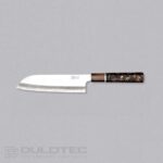 ZDP-189 japonų virtuvinis peilis „Santoku“, 180 mm, anglies pluošto rankena » Dulotec.LT