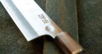 ZDP-189 japonų virtuvinis peilis „Santoku“, 180 mm, anglies pluošto rankena » Dulotec.LT